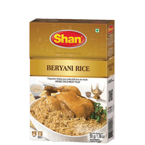 Enhance your biryani with the authentic taste of Shan Biryani Rice Masala – 50g. This premium Pakistani spice blend is specially crafted to give your rice a fragrant aroma, vibrant color, and rich, flavorful taste. Perfect for small servings or experimenting with biryani recipes at home. Focused Keyword: Shan Biryani Rice Masala 50g Tags: Shan, Biryani Rice Masala, Pakistani spices, 50g spice pack, biryani seasoning, authentic biryani flavor, masala pk